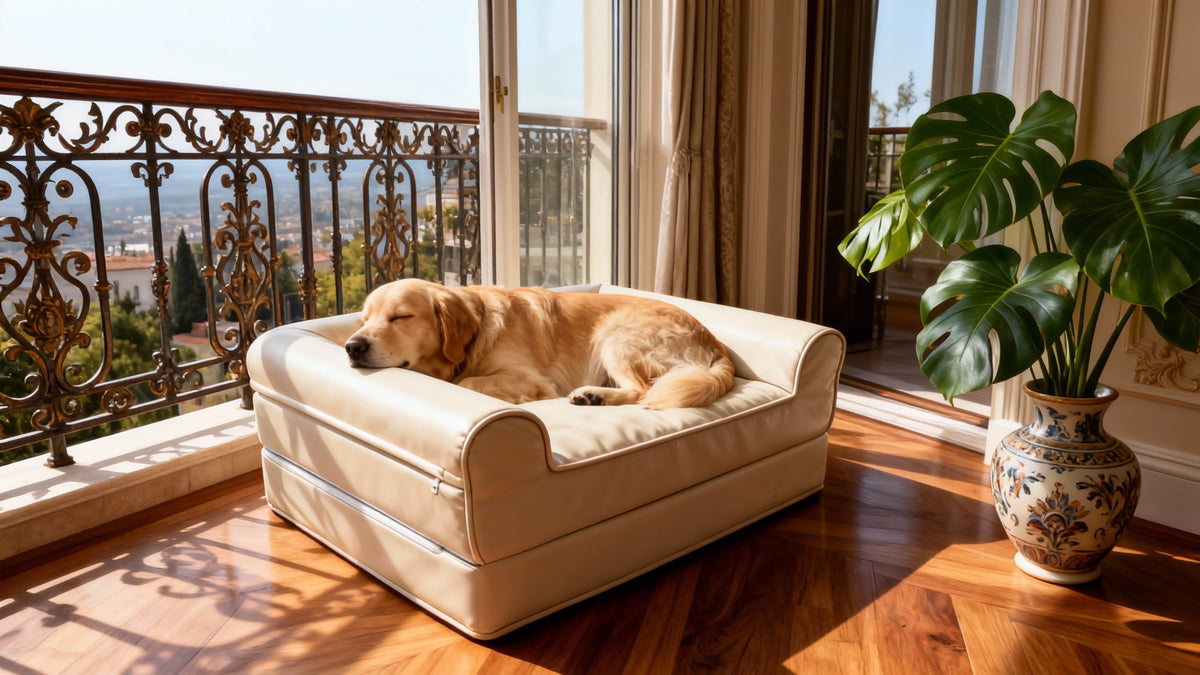 Convertible Memory Foam Dog Bed